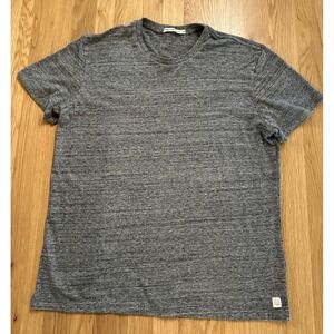 Marine Layer Heather Gray Re‑Spun‎ E‑Spun Short Sleeve Crew Tee Medium